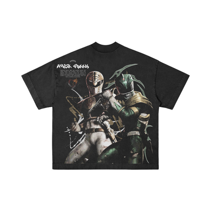 White & Green Power Rangers