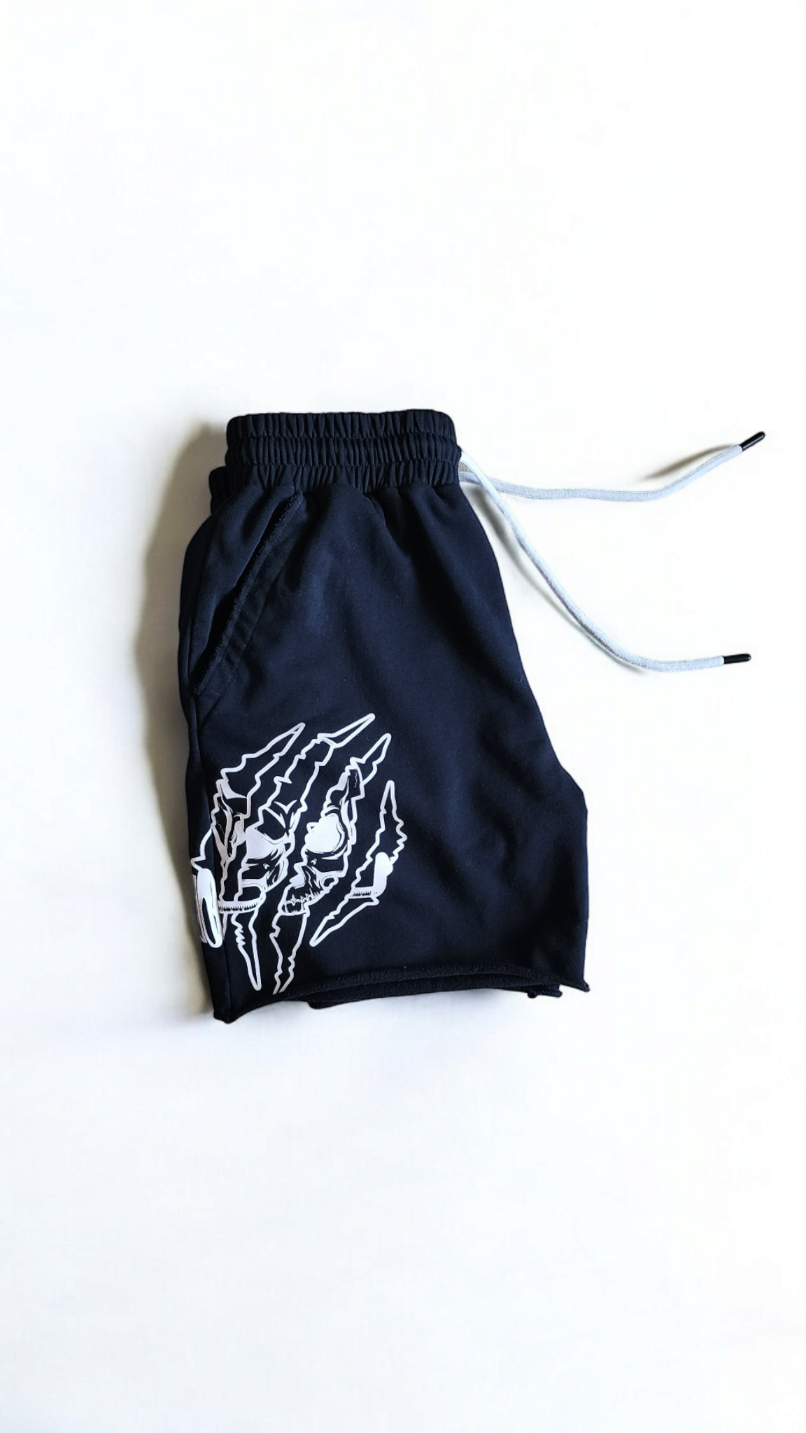 Black Rogue Skull Shorts