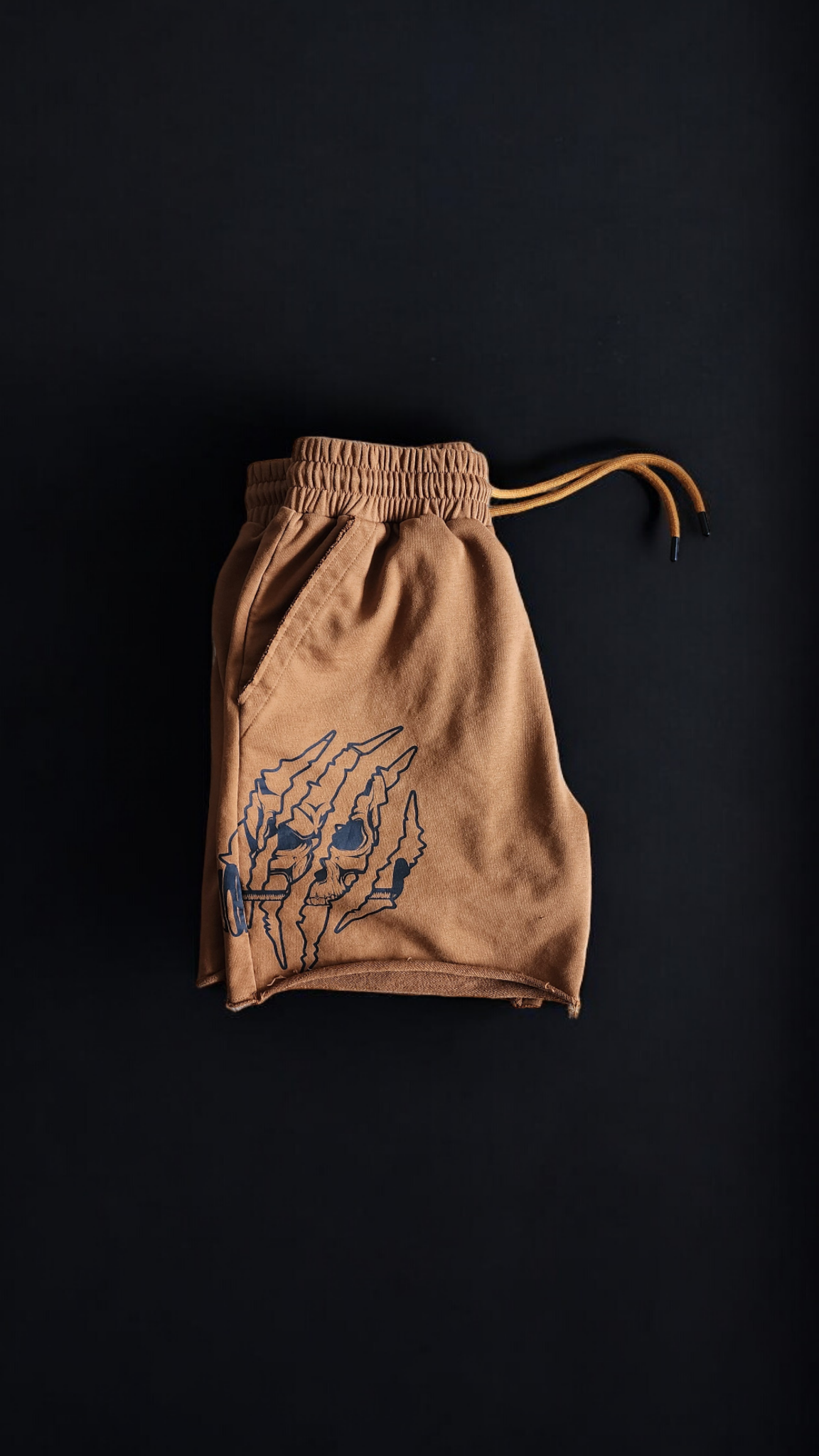 Brown Rogue Skull Shorts