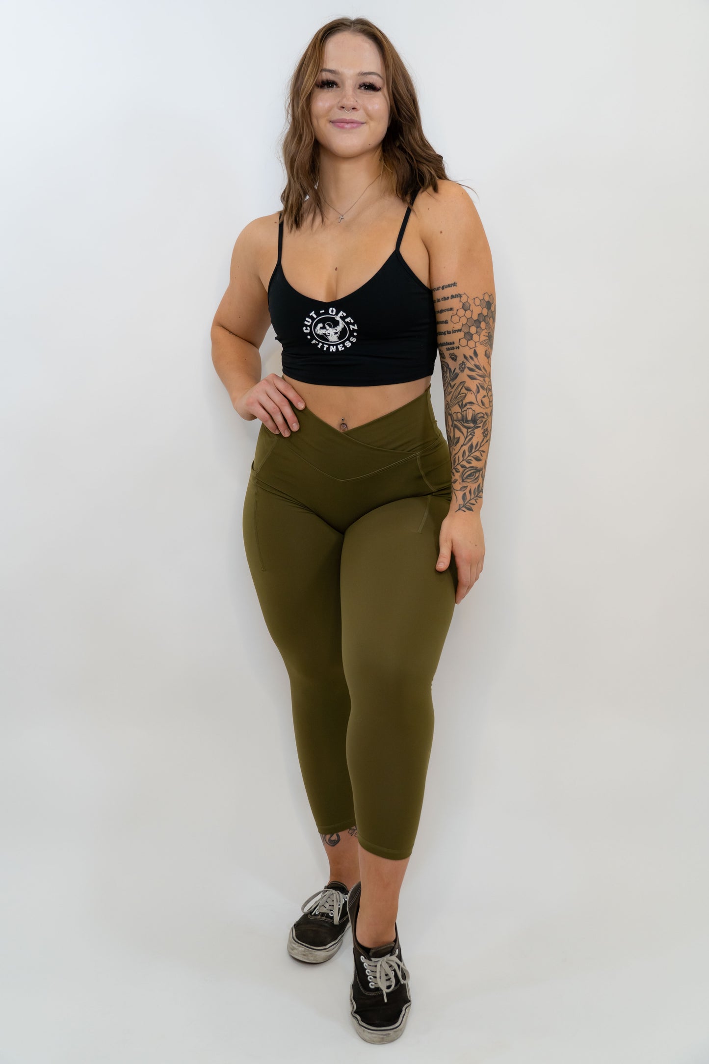 NewWorld Dark Olive Green Leggings