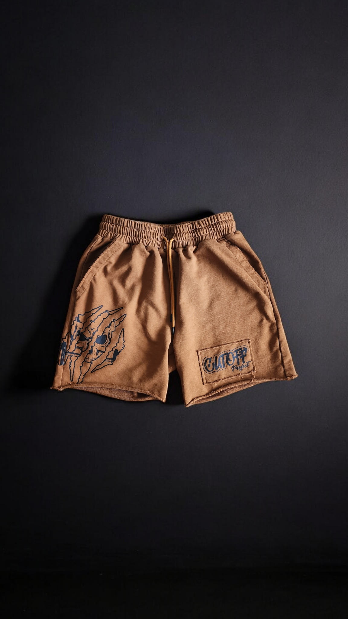 Brown Rogue Skull Shorts